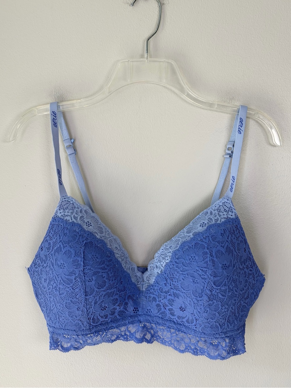 Aerie 36D Purple Lace Real Happy Wireless Bra